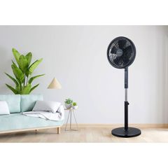 Singer 7020/01BL Μαύρος Ανεμιστήρας Ορθοστάτης 55W Διαμέτρου 40cm με Τηλεχειριστήριο *