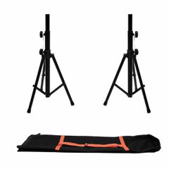 OMNITRONIC Set 2x BS-1 EU Loudspeaker Stand + Carrying bag - OMNITRONIC
