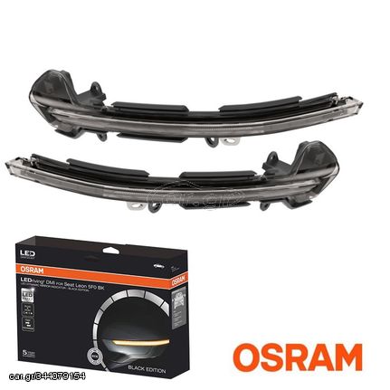 Φλας Καθρέπτη Για Seat Leon 5F 2012-, Ibiza KJ 2018- , Arona KJ 2018- Osram Dynamic Led Φιμέ 2 Τεμάχια