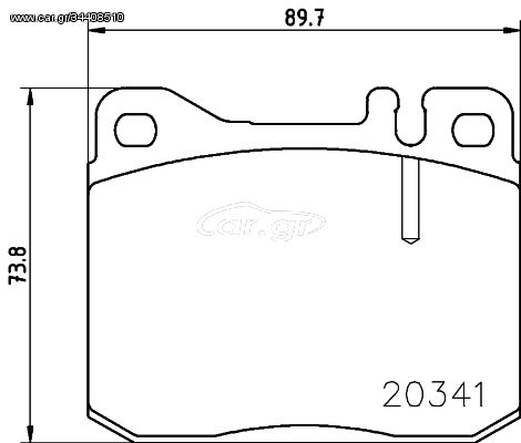 Σετ τακάκια, δισκόφρενα PAGID T4113 Mercedes-Benz S-Class Coupe C126 5500cc 560 SEC 300ps 1985-1989 (0004205920,0004206020,0004209420,0004209520,0014200520)