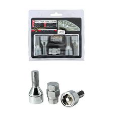 Αντικλεπτικά Μπουλόνια Ασφαλείας Butzi Premium Kit 6 pcs Με Μοναδικό Κλειδί-Εργαλείο Type-CC M14x1.25 L27 T17