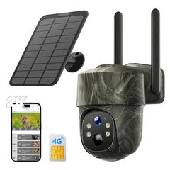 Campark TC18 4G Live Video Trail Camera με Εφαρμογή και Ηλιακό Πάνελ (Μπαταρία 8000mAh/2K/355°-90° PTZ)