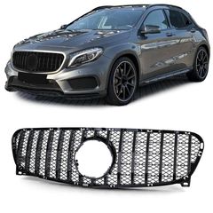 Μάσκα Για Mercedes-Benz GLA X156 13-16 Panamericana Look Μαύρο Γυαλιστερό 1 Τεμάχιο