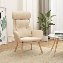 Πολυθρόνα Relax Κρεμ Υφασμάτινη 341292
