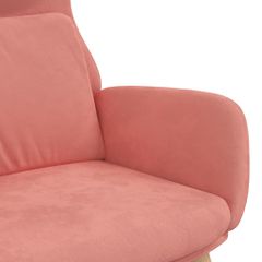 Πολυθρόνα Relax Ροζ Βελούδινη 341355-thumb-5