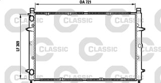 Ψυγείο, ψύξη κινητήρα VALEO 232397 Volkswagen Transporter T4 2500cc TDI Syncro 102ps 1998-2003 (701121253D,701121253F,701121253K)