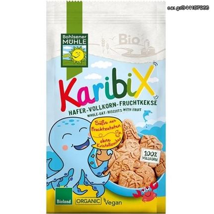 Bohlsener Mühle Karibix Bio Μπισκοτάκια Βρώμης από Βιολογικά Φρούτα 125gr