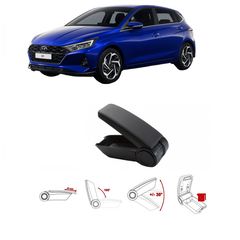 Κονσόλα Χειροφρένου Τεμπέλης Armster OE1 Για Hyundai I20 2020+ Χωρίς Εργοστασιακό Τεμπέλη Μαύρο Χρώμα