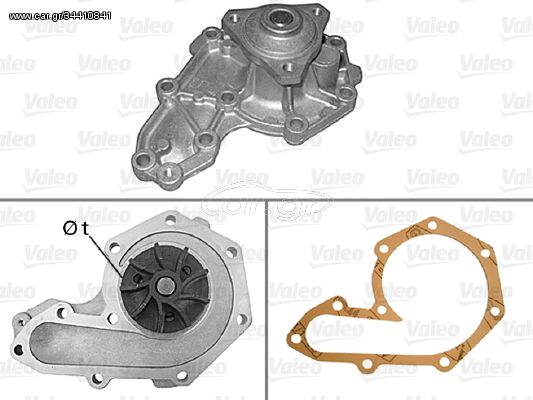 Αντλία νερού VALEO 506019 Renault Kangoo 1900cc dCi 4x4 84ps 2003- (210107370R,30621264,32877516,33430935,33442518)