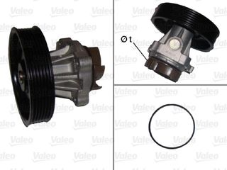 Αντλία νερού VALEO 506716 Alfa Romeo Mito 1300cc MultiJet 80ps 2013- (12855461,12855462,1334206,1334207,1334647)