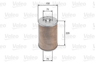 Φίλτρο αέρα VALEO 585712 Mercedes-Benz G-Class W461 2900cc GD G290 D 95ps 1993-2000 (0020942304,20942304,2888018M1,3753658,536174050010)