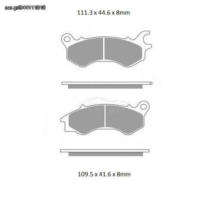 Τακάκια Σετ EBC Για DAYTONA HOBBY 125cc ie EFI CBS 2018 2019 2020 2021 2022