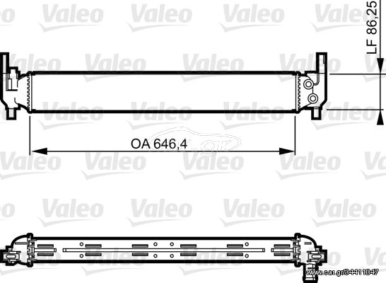 Ψυγείο, ψύξη κινητήρα VALEO 735310 Audi A1 SportBack 1400cc TFSI 122ps 2011-2015 (6R0145805E,6R0145805H)