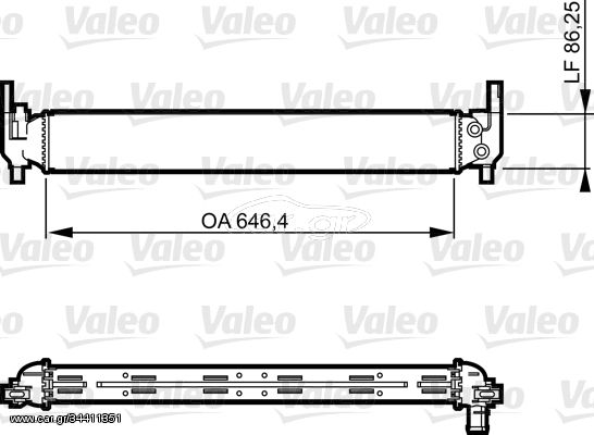 Ψυγείο, ψύξη κινητήρα VALEO 735310 Seat Ibiza 1200cc TSI 105ps 2010- (6R0145805E,6R0145805H)