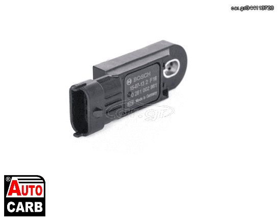 Aισθητηρας Πιεση Υπερπληρωσης BOSCH 0281002961 για RENAULT LATITUDE 2010-, RENAULT MASTER 2010-, RENAULT MEGANE 2001-2012