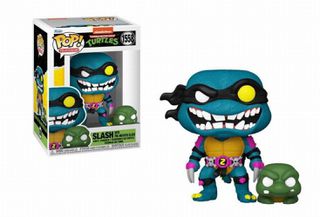 Funko Pop! Television: Teenage Mutant Ninja Turtles - Slash with Pre-mutated Slash #1558 Vinyl Figure