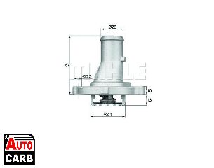 Θερμοστατης Ψυκτικο Υγρο MAHLE ORIGINAL TI6887D για FIAT PALIO 1996-, FIAT PANDA 1980-2004, FIAT PUNTO 1993-2012