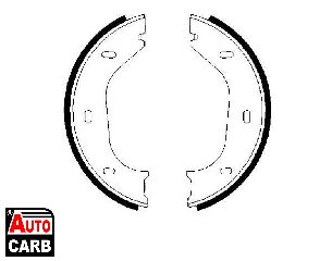 Σετ Σιαγονων Φρενων Χειροφρενο BOSCH 0986487202 για BMW 3 1975-1994, BMW 5 1972-1981, BMW 6 1975-1989