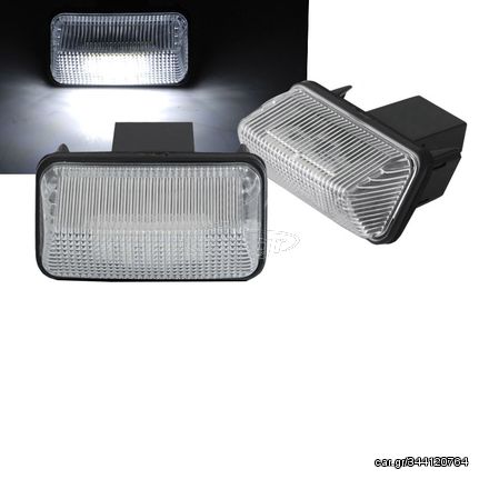 Led Φαναράκια Πινακίδας Για Toyota Auris E15 Hatchback 06-12, Corolla E12 00-08 & E15 07-19, Avensis T25 03-08 , T30 08-19 , Prius 11-19 , Verso 09-19 Ζευγάρι 2 Τεμάχια