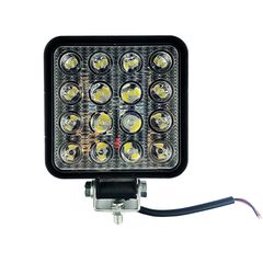 Προβολέας Εργασίας 16 Led Τετράγωνος 110mm x 110mm 48W Flat 10-80V 99089