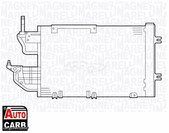 Συμπυκνωτης Συστ Κλιματισμου MAGNETI MARELLI 350203635000 για DAIMLER DAIMLER 1989-1994, FIAT 131 1975-1984, FIAT ARGENTA 1977-1987