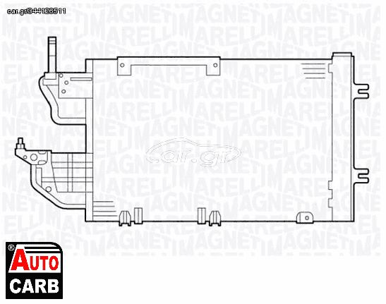 Συμπυκνωτης Συστ Κλιματισμου MAGNETI MARELLI 350203635000 για FORD USA MUSTANG 1993-2004, HONDA CIVIC 1987-1993, HONDA ODYSSEY 1995-2000