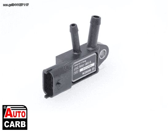 Αισθητηρας Πιεση Καυσαεριων BOSCH 0281006207 για NISSAN QASHQAI 2006-2014, NISSAN X-TRAIL 2007-2018, RENAULT CAPTUR 2013-