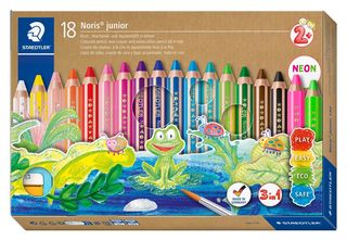 Staedtler - Noris Junior Chunky 3in1 coloured pencil, 18 pcs (+2 years) (140 C18) / Toys