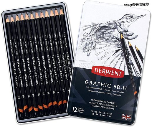 Derwent - Graphic Soft Pencils (12 Tin) / Toys