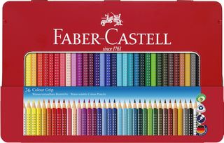 Faber-Castell - Coloured pencil Colour Grip tin of 36 (112435) / Toys