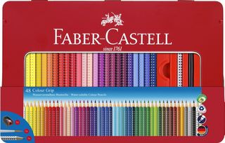 Faber-Castell - Colour Pencils - Metal Tin with Accessories - 48 pcs. (112448) / Toys