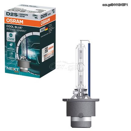 Λάμπα HID Xenon D2S 6200k 85Volt 35Watt Cool Blue Original Xenarc Osram 66240CBN 1 Τεμάχιο