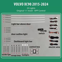 Digital iQ Ambient Light for VOLVO  XC90 mod. 2015-2024, 23 Lights