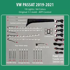 DIQ AMBIENT VW PASSAT III FULL KIT (Digital iQ Ambient Light VW Passat mod.2019-2021, 19 Lights)