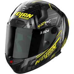 ΚΡΑΝΟΣ NOLAN X-804 RS ULTRA CARBON SPECTRE YELLOW - CHROME SILVER (19)