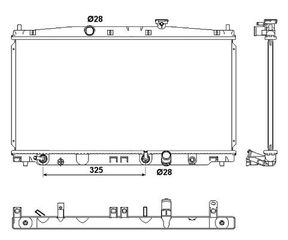 Ψυγείο Νερού HONDA INSIGHT Hatchback / 5dr 2009 - 2012 ( ZE ) 1.3 Hybrid (ZE2)  ( LDA3  ) (99 hp ) βενζινοκίνητο/ηλεκτροκίνητο #340006305