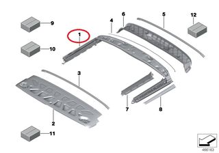 MINI F57  CABRIO Roof cassette F57 ΓΝΗΣΙΟ BMW  54347364804 - SOFT TOP 