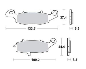 ΤΑΚΑΚΙΑ ΕΜΠΡΟΣΘΙΑ ΔΕΞΙΑ KLE 650 VERSYS (07-13) / Z 750 (04-06) / DL 650 / 1000 V-STROM / GSF 600 (00-04) / 650 (05-06) BANDIT FA231 SUPREMA