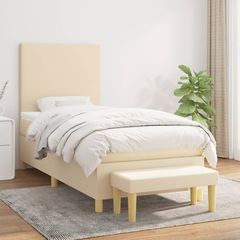 ΚΡΕΒΑΤΙ BOXSPRING ΜΕ ΣΤΡΩΜΑ ΚΡΕΜ 80 X 200 ΕΚ. ΥΦΑΣΜΑΤΙΝΟ 3136954