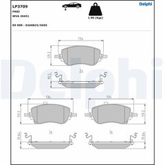 Σετ τακακιών φρένων, δίσκος φρένου  FIAT 500E, TIPO 1.0-Electric 10.15-