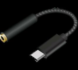 Moxom Μετατροπέας USB-C male σε 3.5mm female Black