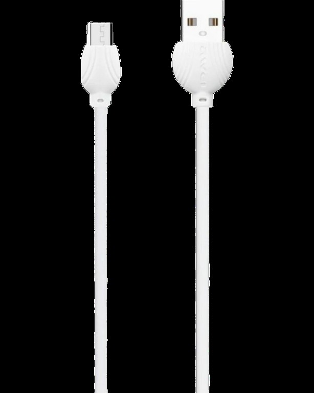 Awei CL-61 Regular USB 2.0 to micro USB Cable Άσπρο 1m