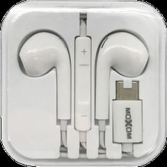 Moxom MX-EP53 (G3) Earbuds Handsfree με Βύσμα Type-C Λευκό