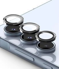Camera Lens Protector Tempered Glass for Samsung Galaxy A35 black frame