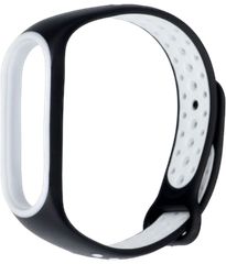 Λουράκι Σιλικόνης (Mi Smart Band 7) Μαύρο / Λευκό