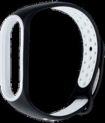 Λουράκι Σιλικόνης (Mi Smart Band 7) Μαύρο / Λευκό