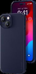 Silicon case protect lens for iPhone 15 Plus Dark Blue