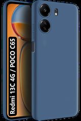 Silicon case protect lens for Xiaomi Poco C65 Dark Blue