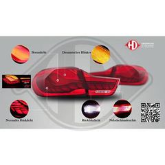 BMW SERIES 4 F32/33/36 TAILLIGHTS RED-BLACK LED / ΟΠΙΣΘΙΑ ΦΑΝΑΡΙΑ