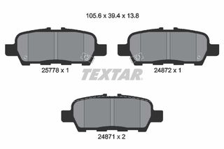 Σετ τακακιών φρένων, δίσκος φρένου  INFINITI EX, FX, G, JX, M, M37, Q50, Q60, Q70, QX50 I; NISSAN ALTIMA, CUBE, JUKE, LEAF, MAXIMA, MAXIMA VII, MURANO II, NV200, NV200 / EVALIA, PULSAR 1.2-El